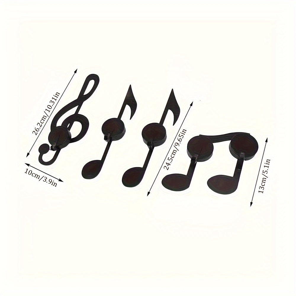 Rynx | Musical Notes Wall Candelabra Set - Metal Wall Decoration for Creative Candle Holders