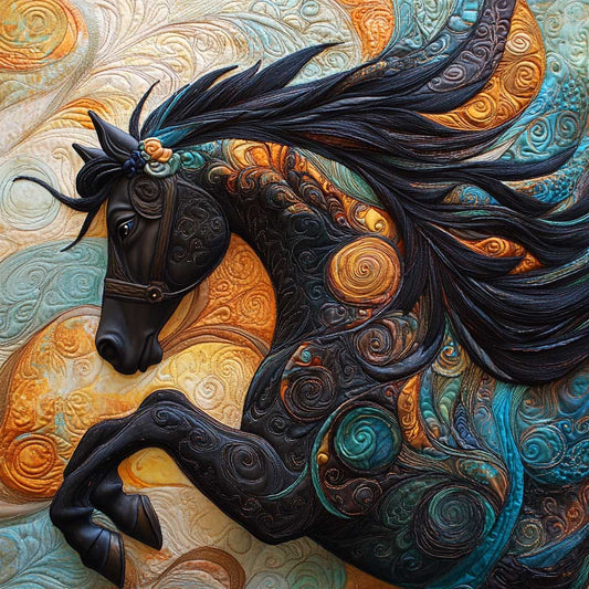 Rynx | Abstract Horse Quilt