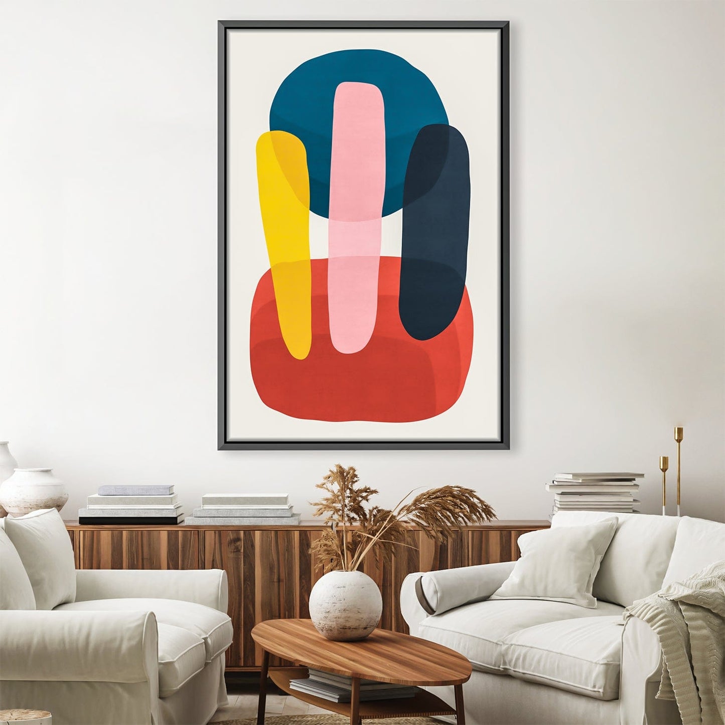 Rynx | Abstract shapes III Canvas
