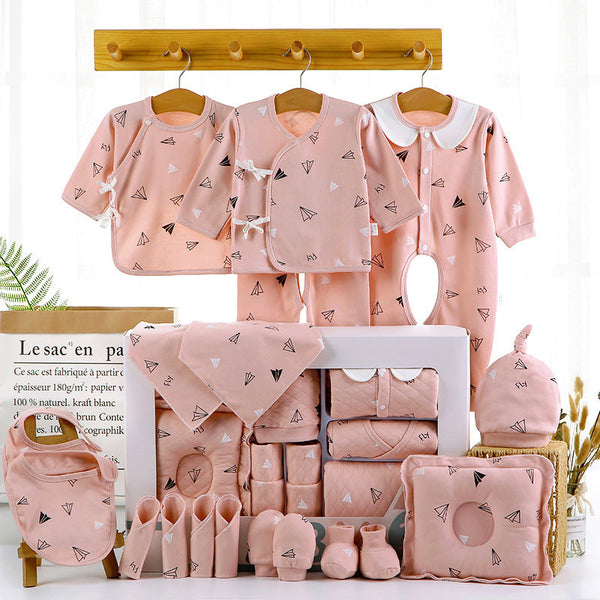 LittleBloom Babygeschenkbox-Set aus 100% Baumwolle