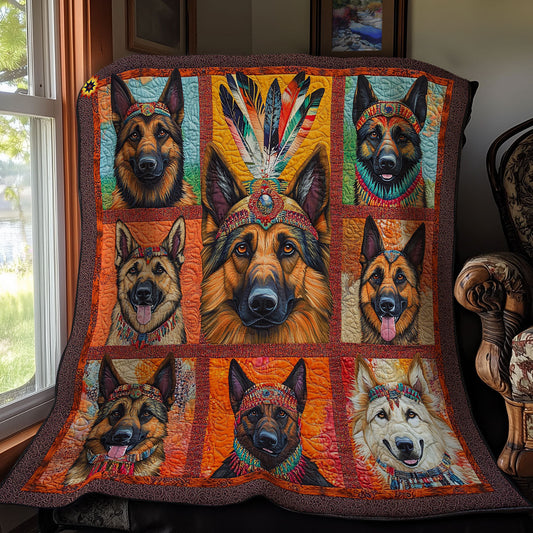 Rynx | Native American German Shepherd Quilt