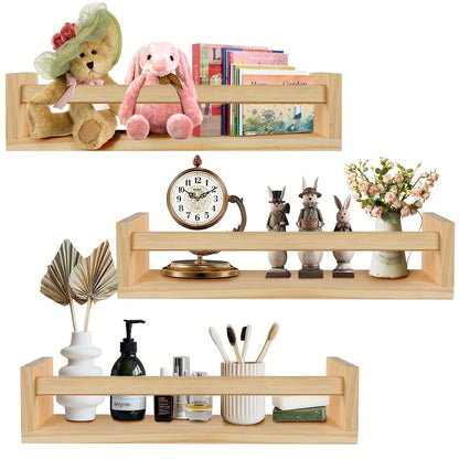 Rynx | FloatShelf - Floating Wood Bookshelf for Living Room Decor