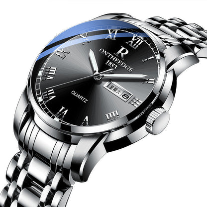 Rynx | Men's Three Hand Business Steel Watch Quartz Watch