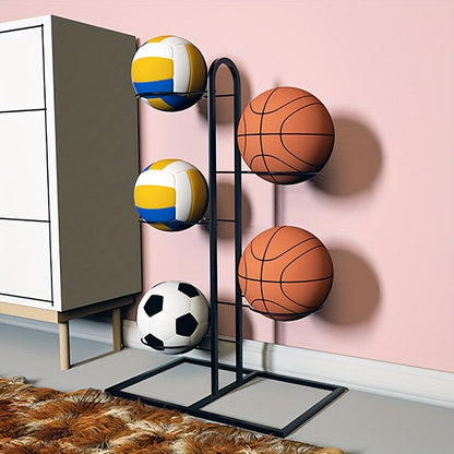 Rynx | Portable Carbon Steel Ball Bearing Stand - Display Stand for Basketball, Football and Volleyball