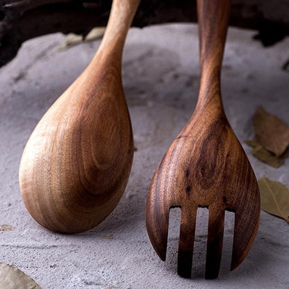 Rynx | Acacia Wood Salad Set - Handmade - Sustainable - Perfect For Every Kitchen
