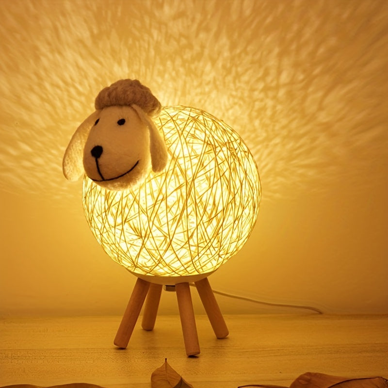 Rynx | SheepGlow - Charming Sheep-shaped USB Night Light, Dimmable and Adjustable