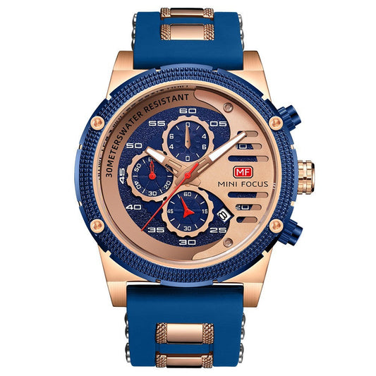 Rynx | Men's Multifunctional Waterproof Quartz Watch Luminous Sports Watch