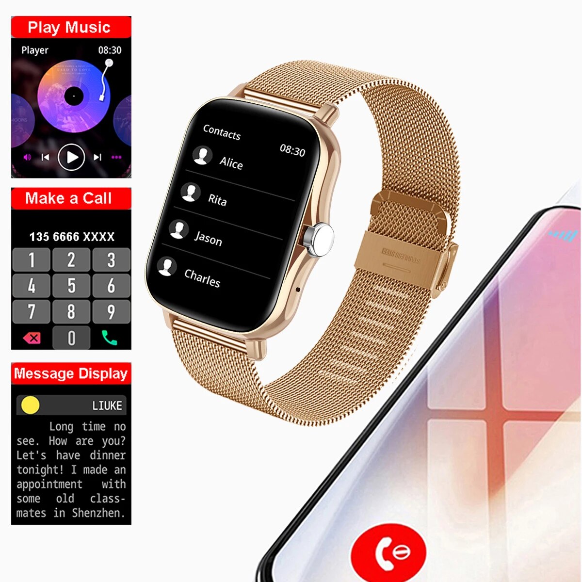 Rynx | Square Smartwatch: Your ultimate training and lifestyle partner