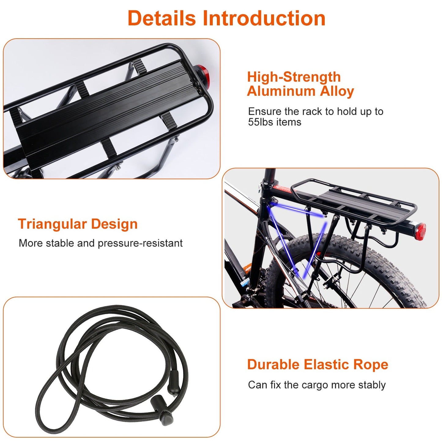 Rynx | Adjustable bike cargo rack