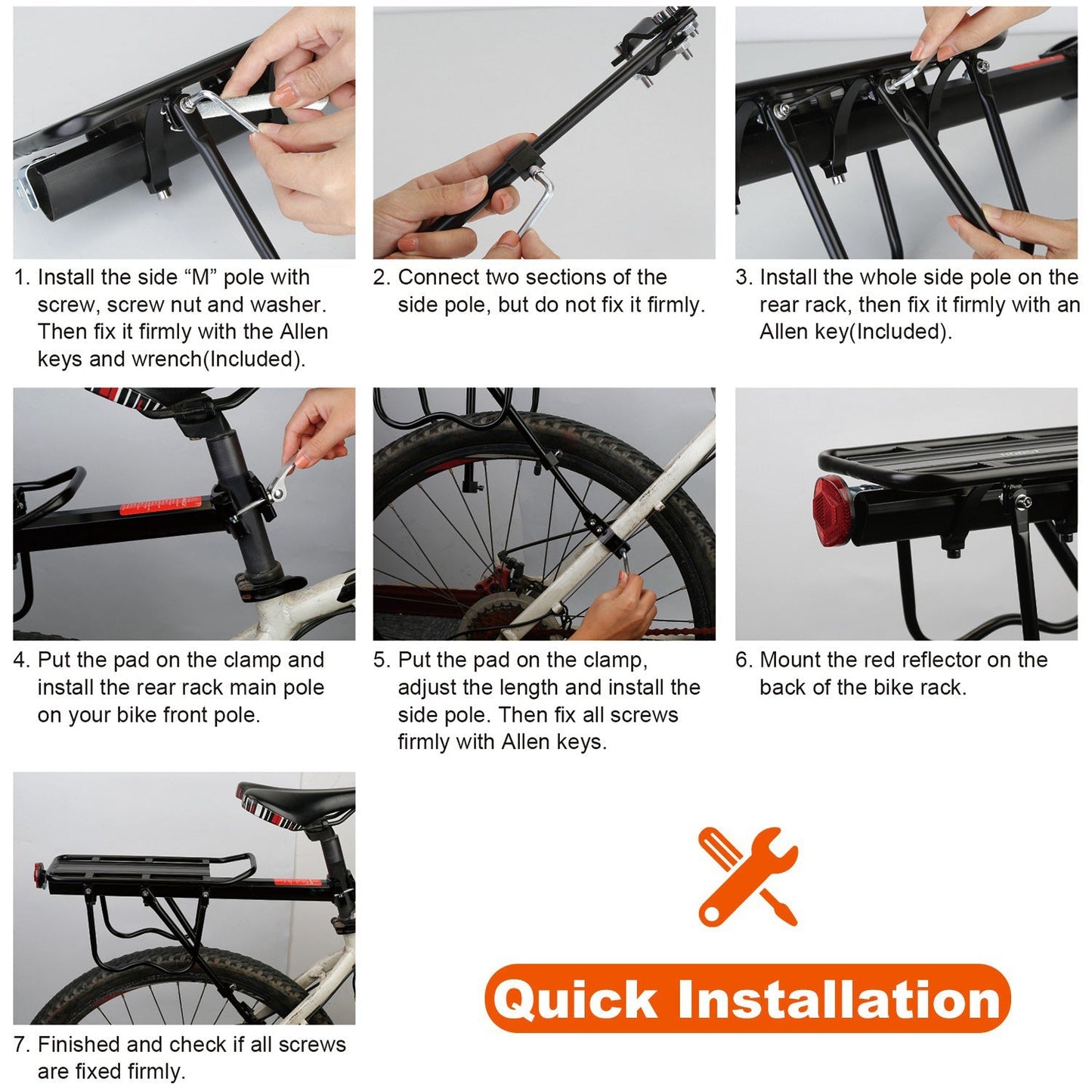 Rynx | Adjustable bike cargo rack