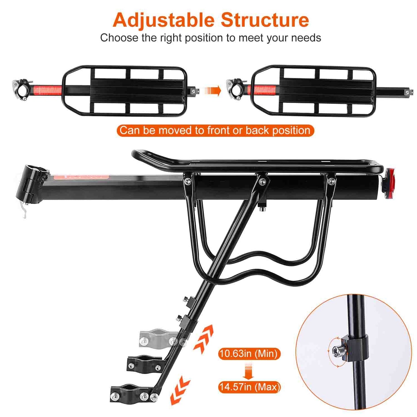 Rynx | Adjustable bike cargo rack