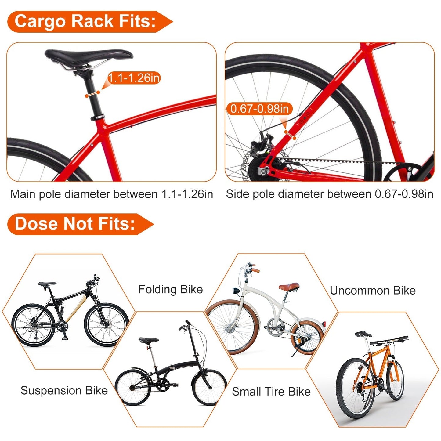 Rynx | Adjustable bike cargo rack