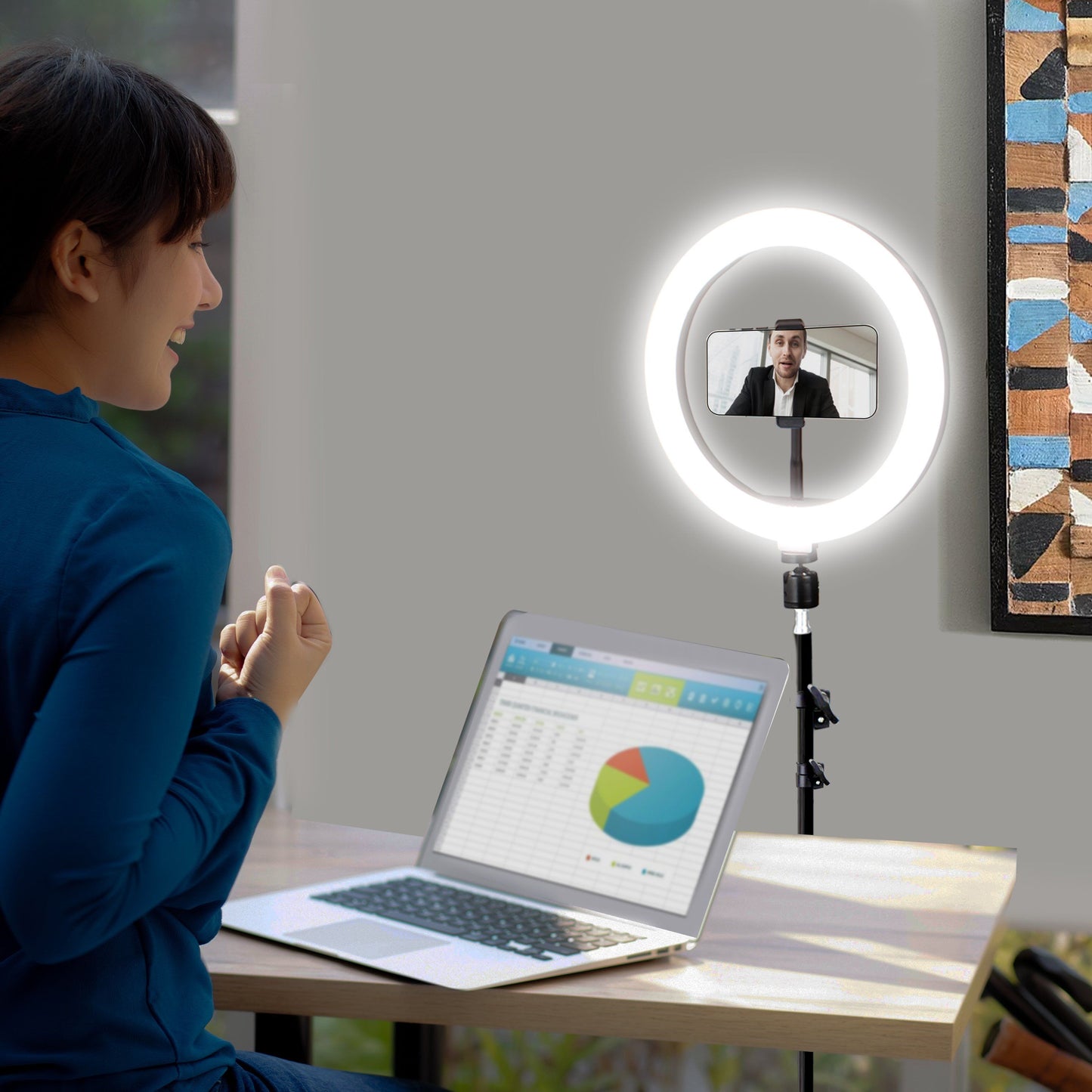 Rynx | Aduro U-Stream Home Streaming Studio with 10" Ring Light and Stand
