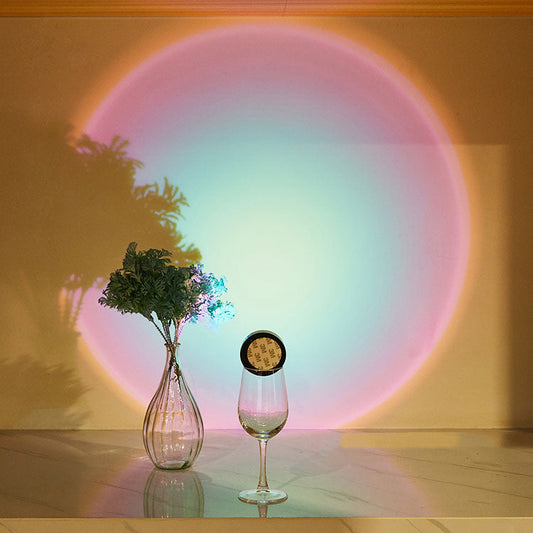 Rynx | LED Lamps Wireless Wardrobe Kitchen Lights Under Furniture Battery Powered Sunset Night Light Wall Lamp Bedroom Decoration Closet