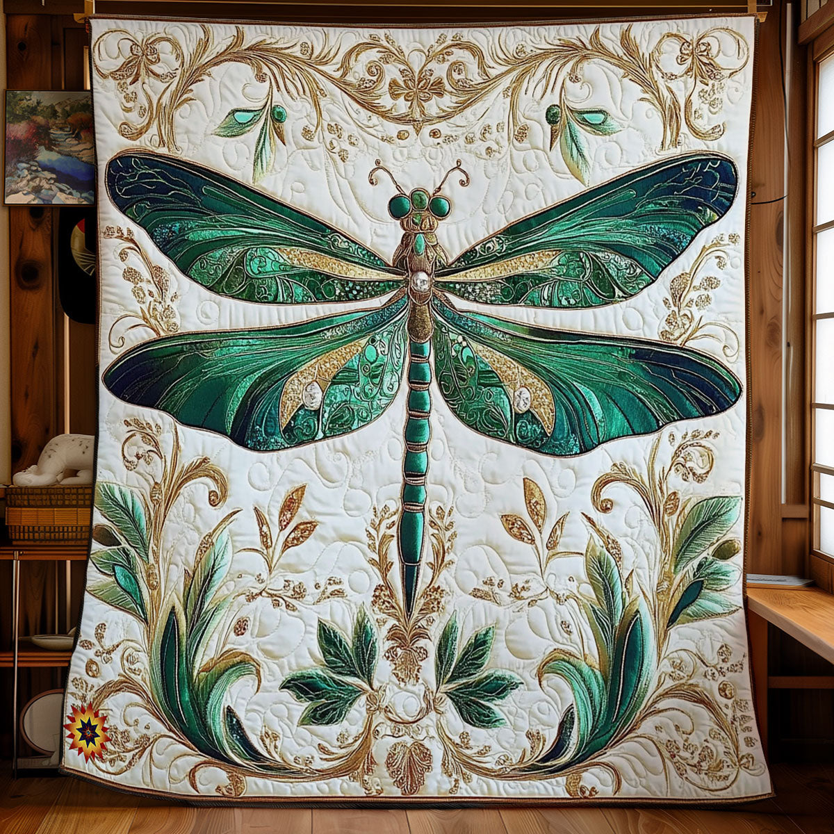 Rynx | Green Dragonfly Quilt