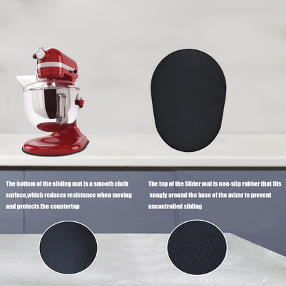 Rynx | Sliding Mat for KitchenAid Mixer – Mover Slider Pad for 5-8 Qt Bowl Lift Stand Mixer – Compatible with 4.5-5 Qt Tilt-Head Kitchen Mixers