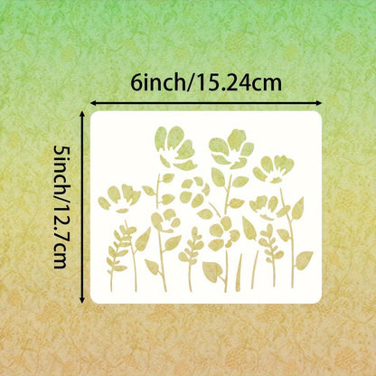 Rynx | 12-piece reusable flower stencil set with cherry blossom and ivy patterns