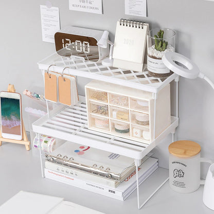 Rynx | White Desktop Shelf Organizer