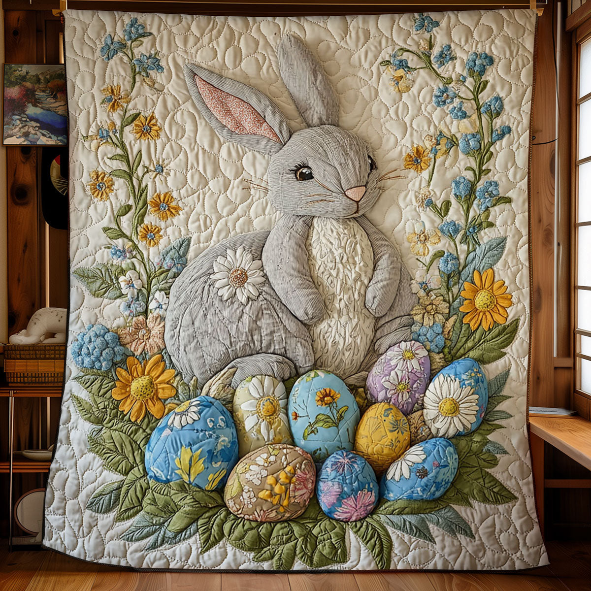 Rynx | Rabbit and Easter Egg Quilt