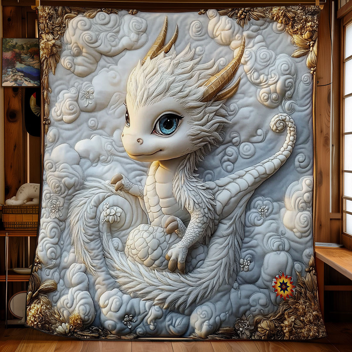 Rynx | Royal White Dragon Duvet