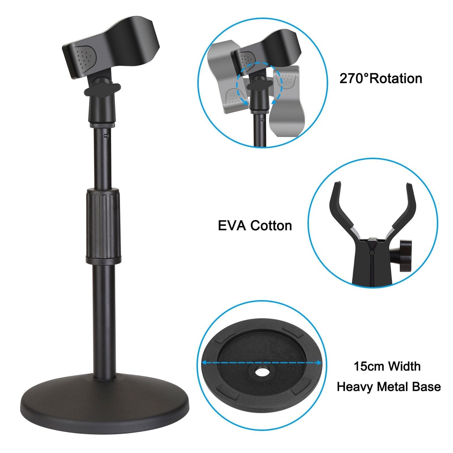 Rynx | AGPtEK Desk Microphone Stand with Microphone