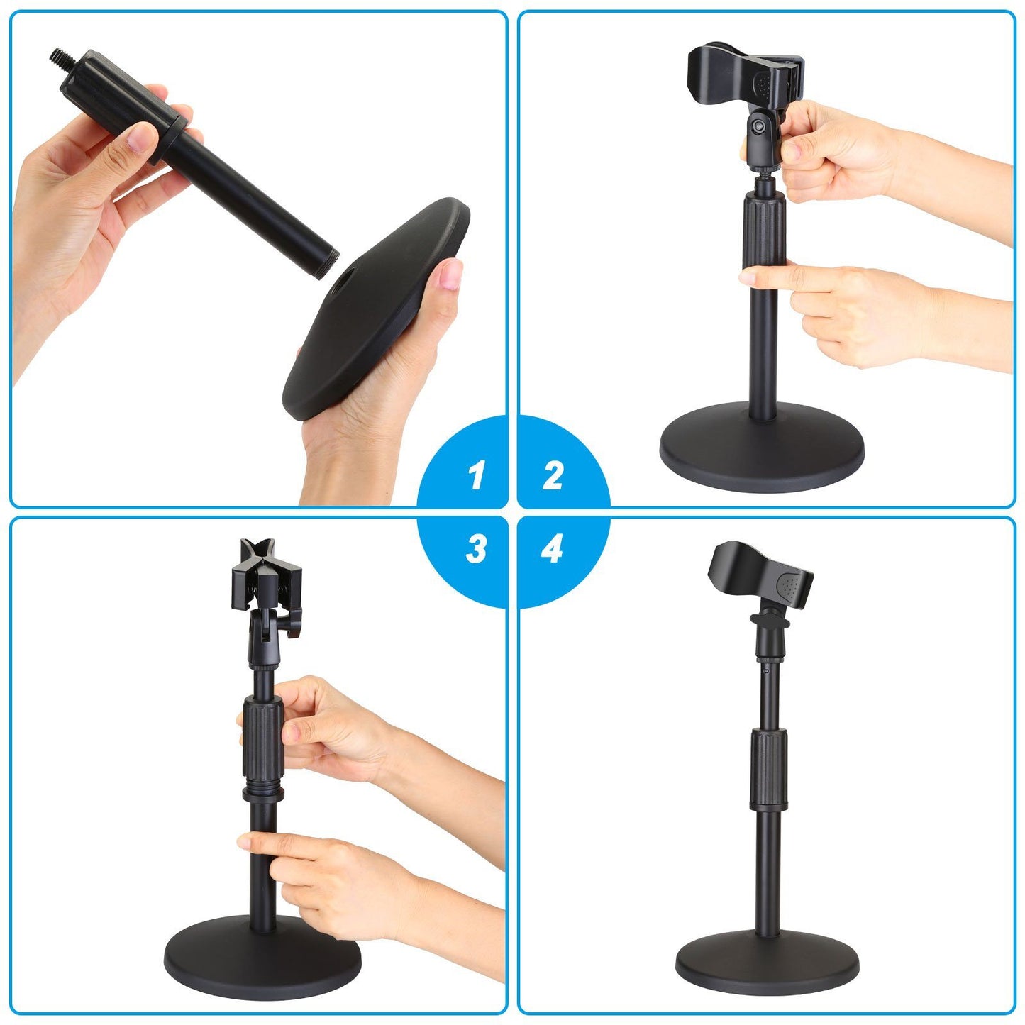 Rynx | AGPtEK Desk Microphone Stand with Microphone