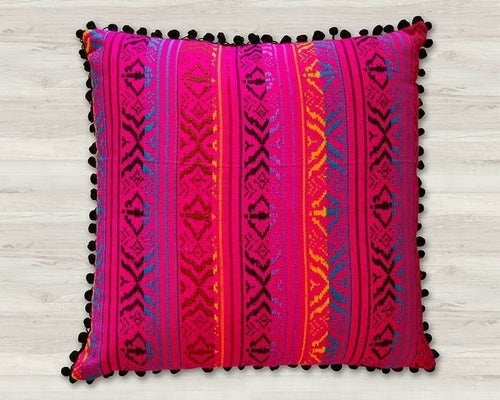 Rynx | Aisha Pillow, Pink - 18" x18"