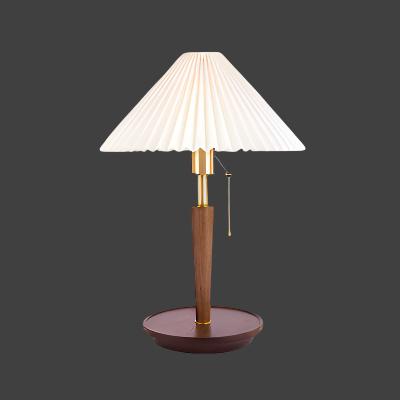 Rynx | GrainGlow Vintage Table Lamp made of Pleated Wood | Stylish Lighting | Perfect for Home