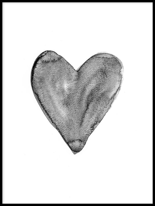 Rynx | Watercolor Heart, black