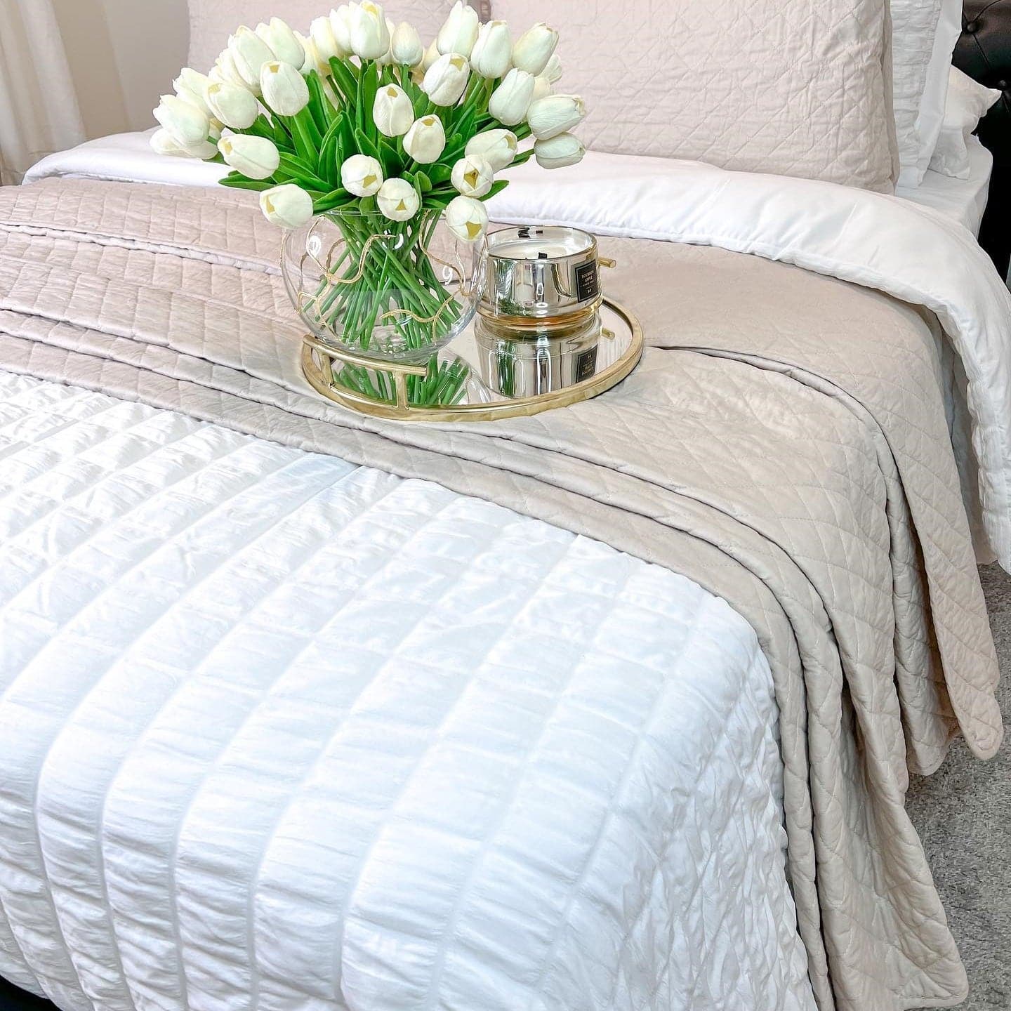 Rynx | Ava Diamond Plus Size Cotton Quilt Set
