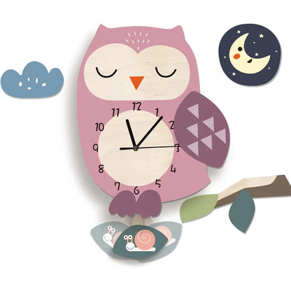 Rynx | Children's Pendant Clock with Animal Patterns