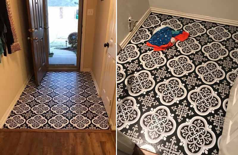 Rynx | Curlicue Peel and Stick Floor Tile