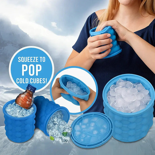 Rynx | Space-saving ice cube container with lid