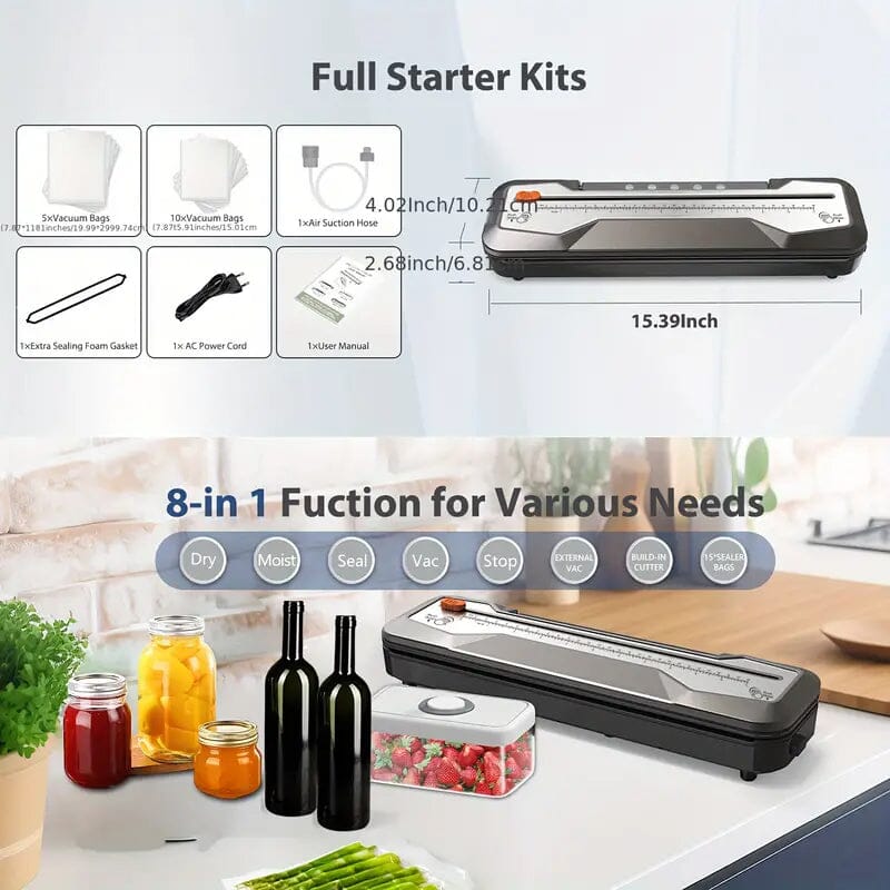 Rynx | Automatic food vacuum seal bags bundle machine