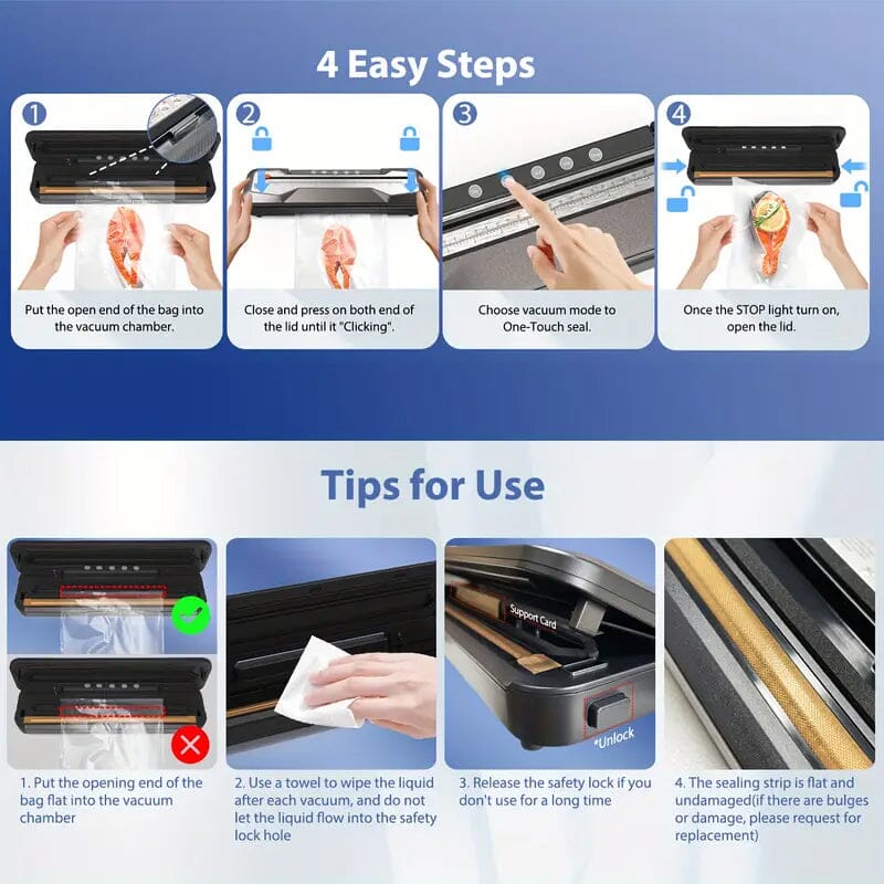 Rynx | Automatic food vacuum seal bags bundle machine
