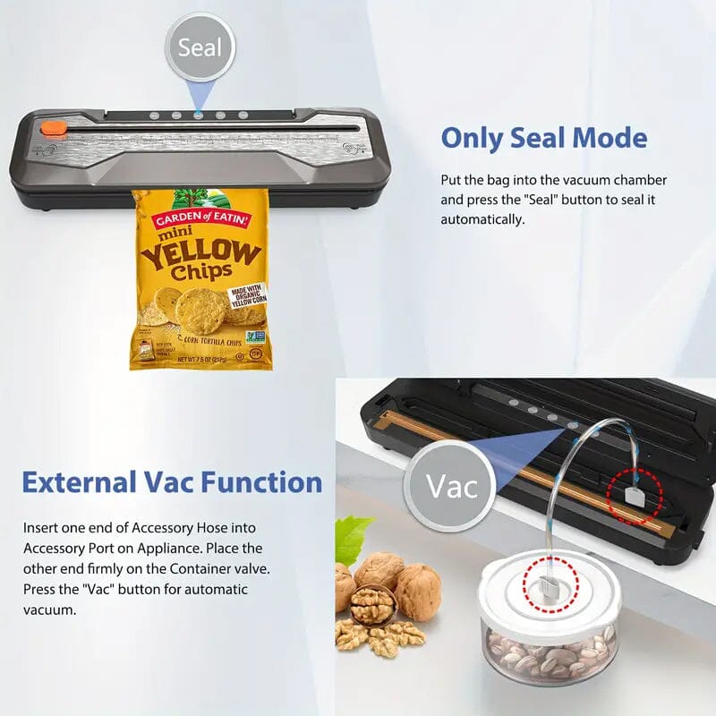 Rynx | Automatic food vacuum seal bags bundle machine