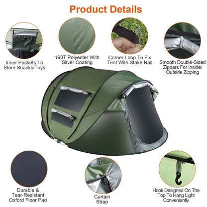 Rynx | Automatic Pop Up Camping Tent