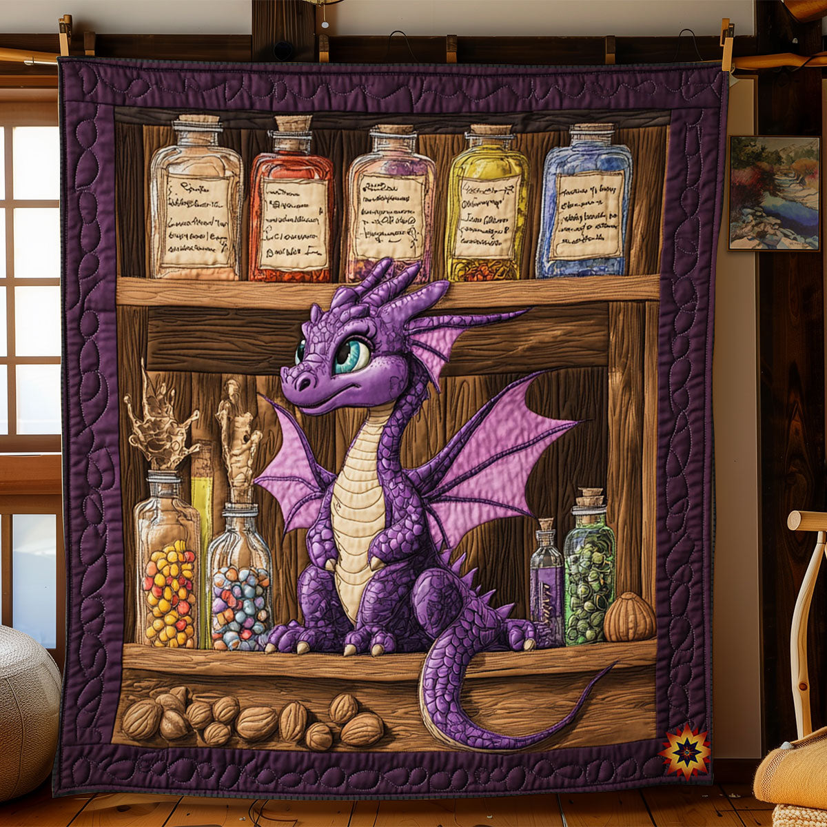 Rynx | Purple Dragon Blanket