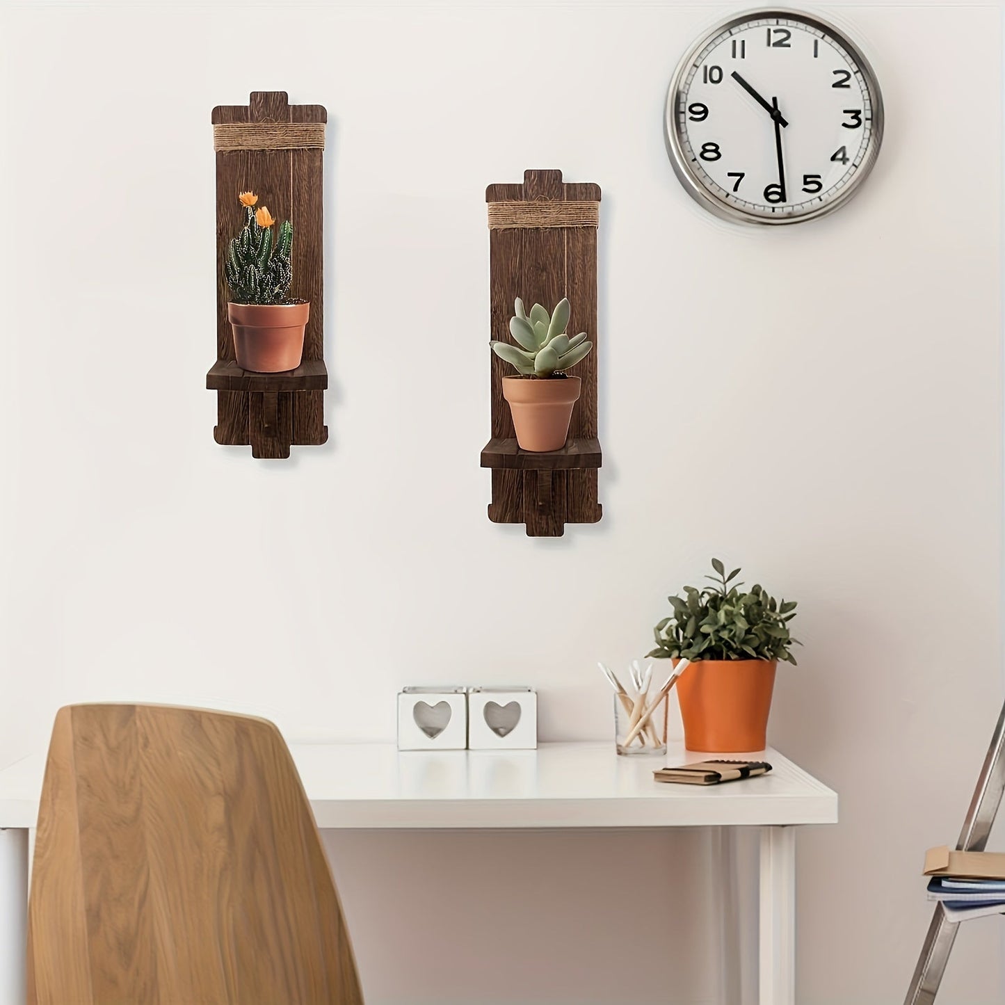 Rynx | Rustic Wood Candle Holder - Wall Decoration