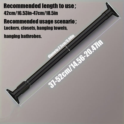 Rynx | Adjustable Tension Curtain Rod - Heavy-Duty, No-Drill Extendable Rod for Shower, Closet, Window, Towel Rack - Metal and Plastic Home Accessory