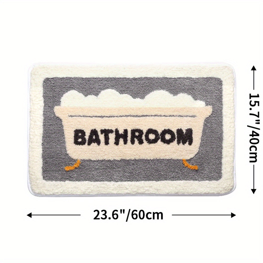 Rynx | Super absorbent non-slip bath mat for bathroom and toilet - Milo