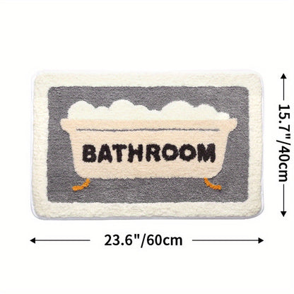Rynx | Super absorbent non-slip bath mat for bathroom and toilet - Milo