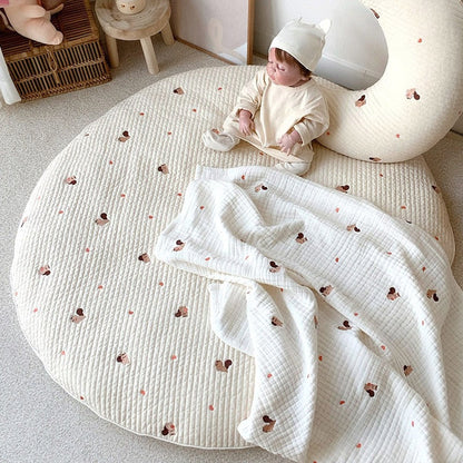 RYNX | Bear Embroidery Baby Crawling Mat