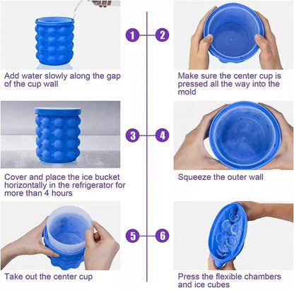 Rynx | Space-saving ice cube container with lid