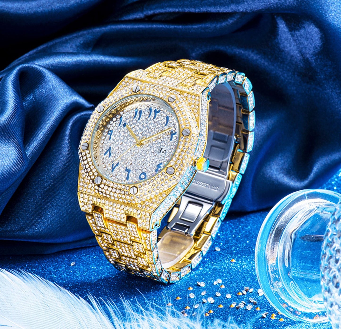 Rynx | High-quality Full Drill Waterproof Calendar Men's Watch
