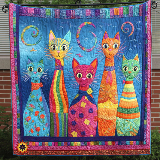 Rynx | Abstract Cat Family Blanket