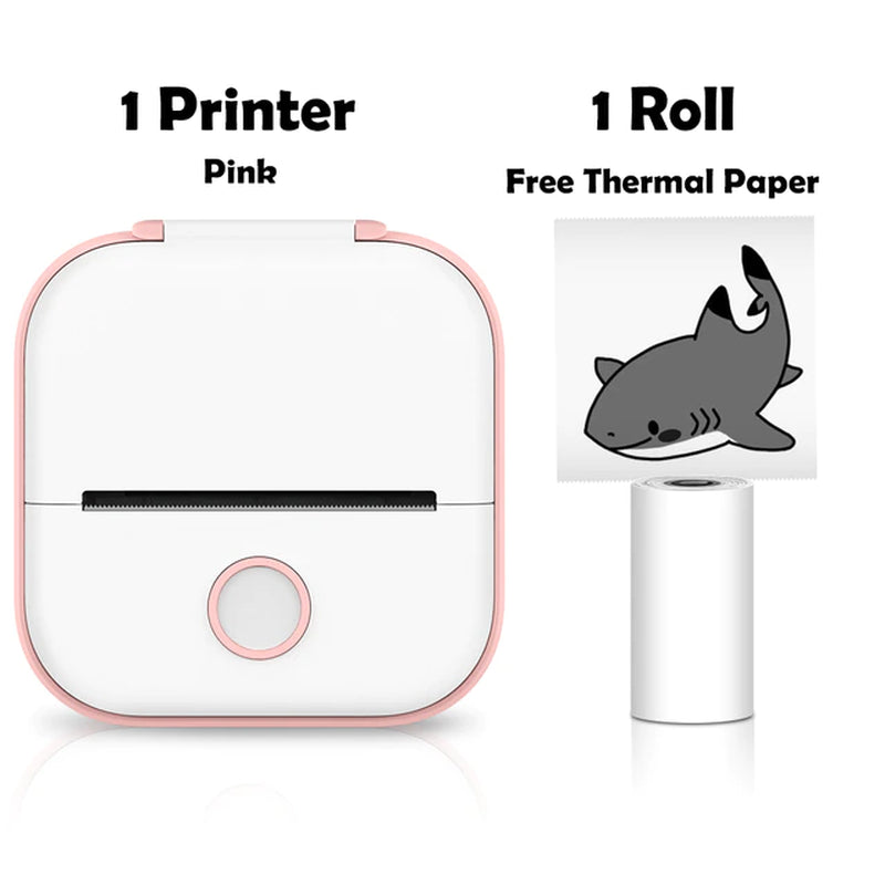 Rynx | T02 Portable Mini Wireless Thermal Pocket Printer Self-Adhesive Stickers Used for DIY, Journal Stickers Portable Printer