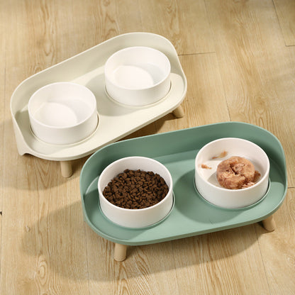 Rynx | Elevated Double Ceramic Cat Bowls