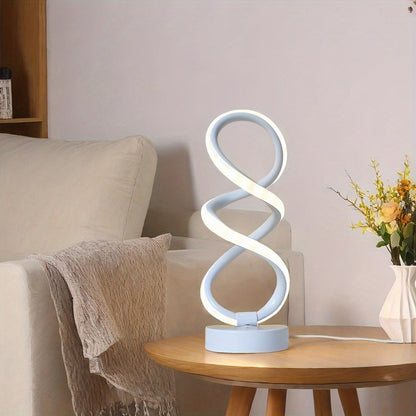 Rynx | SpiraLux - Modern Spiral Table Lamp with Wood Color Settings