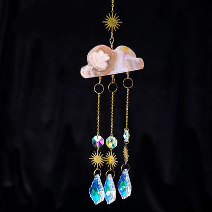 Rynx | Crystal Cloud Solar Collector Wind Chimes Christmas Pendant Hanging Chain